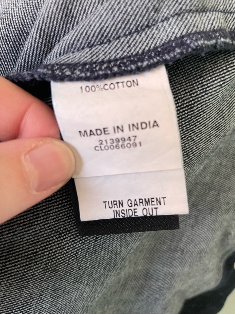 Oversized Button-Front Denim Jacket - Picture 9 of 12